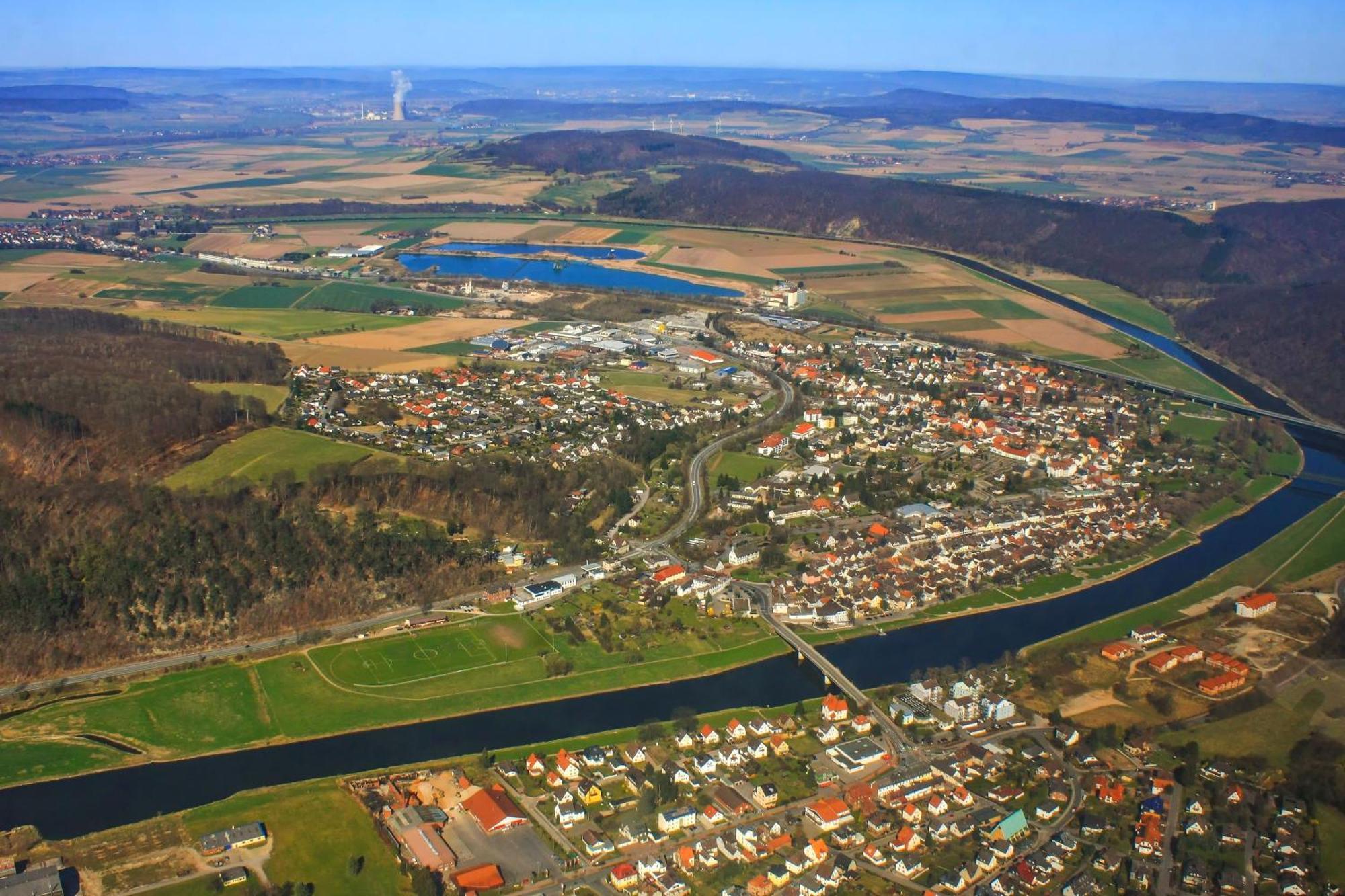 Ferienwohnungen Am Weserstrand Bodenwerder Exterior photo